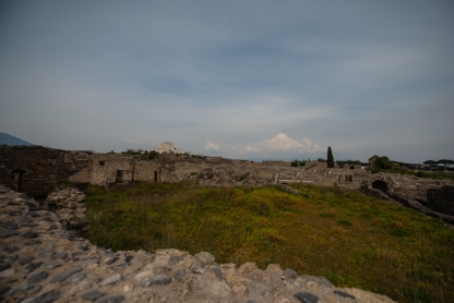 A third of Pompeii has been left underground. This is to protect it from the next Vesuvius eruption that's overdue and to protect the marble and structures from acid rain.